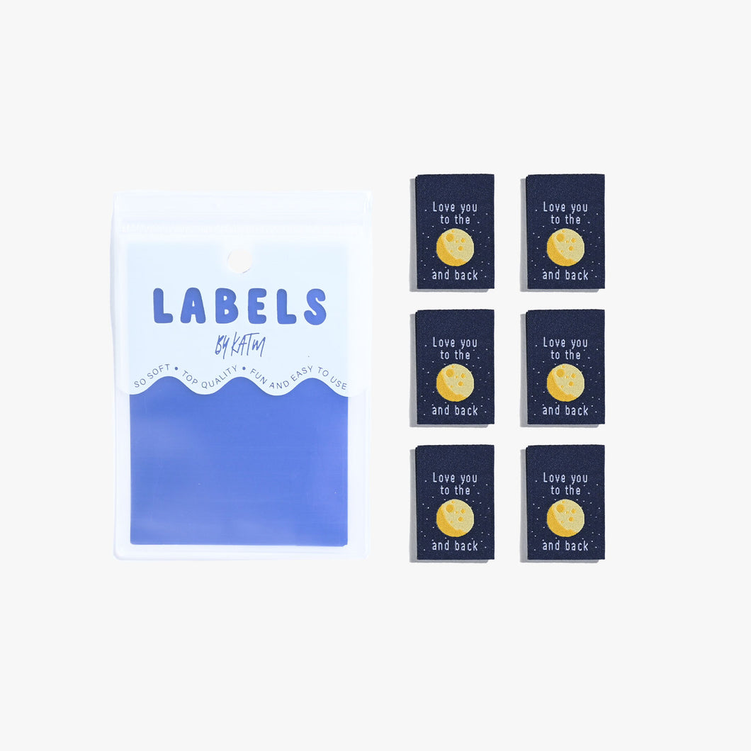 Sew in label - Love you to the Moon and back