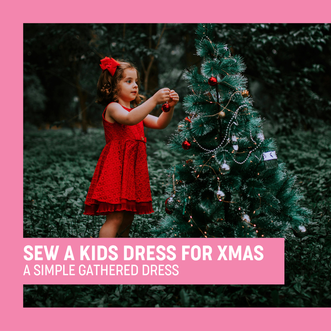 Sew a kids dress for Christmas