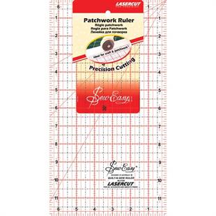 Quilting Ruler 12 inch x  6.5 inch