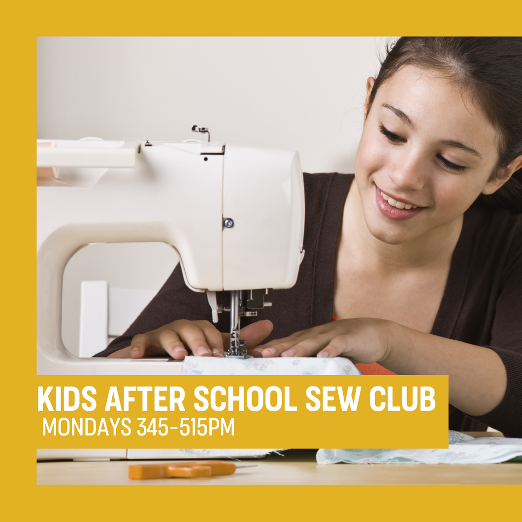 Kids After School Sew Club - Term 3 & Term 4 2025