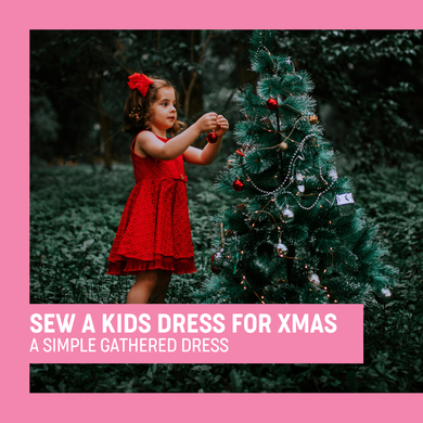 Sew a kids dress for Christmas