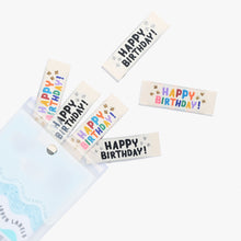 Sew in label - Happy Birthday
