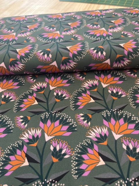 Bright Australian Flower Cotton Fabric
