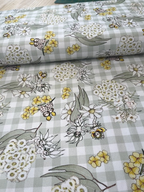 May Gibbs Garden Playtime cotton