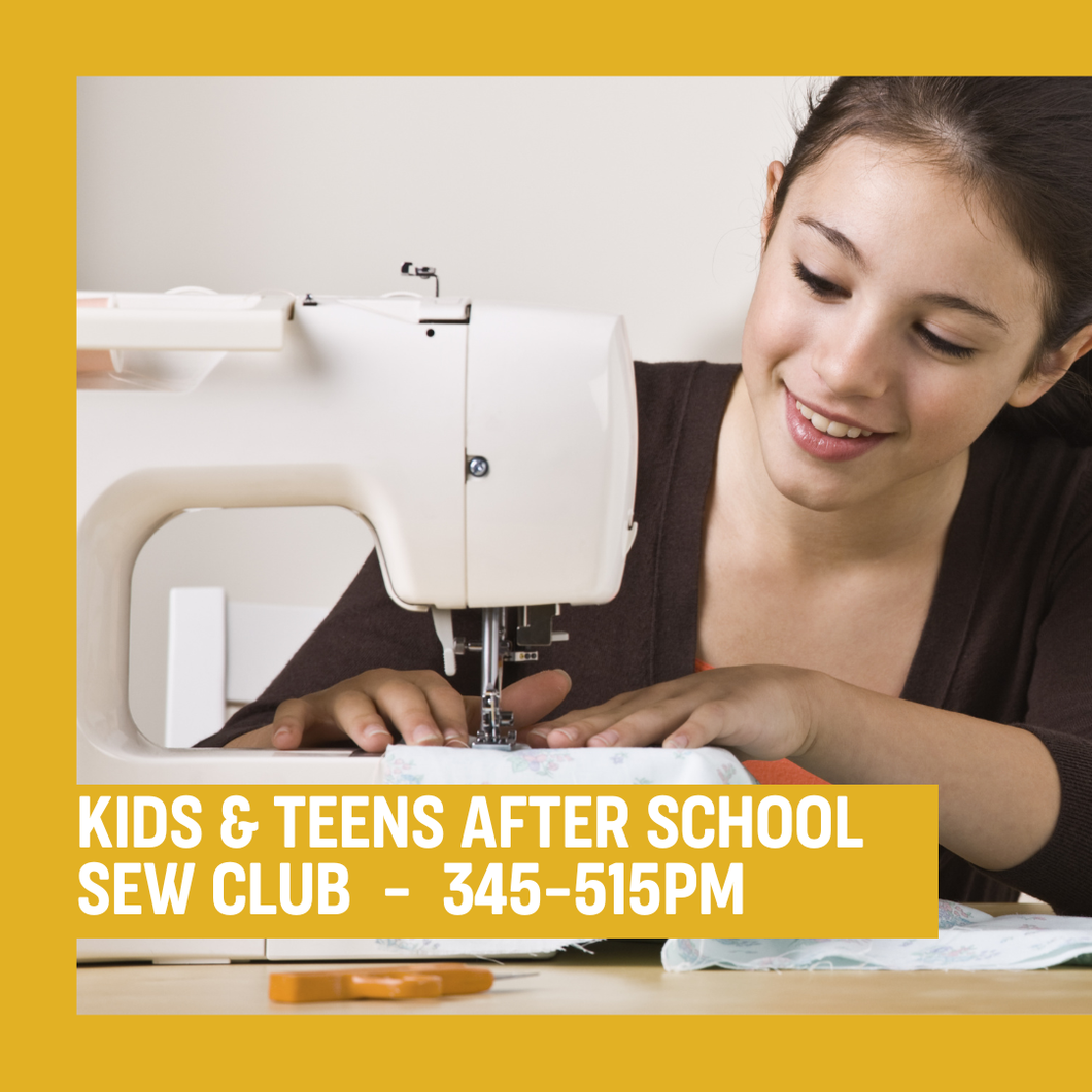 Kids & Teens After School Sew Club