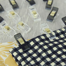 Black & Gold Fabric Quilt Clips